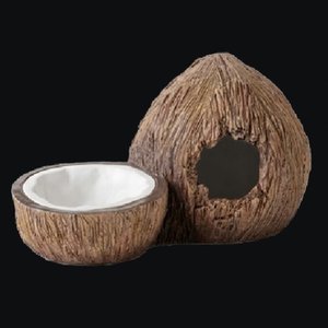 [엑소테라] TIKI 코코넛은신처&amp;물그릇 세트