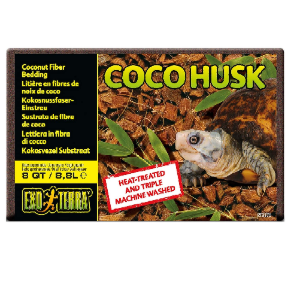 [엑소테라]코코 허스크 coco husk 8.5L/가로 20cm × 세로 10cm × 높이 5cm/파충류, 양서류, 절지류, 달팽이 바닥재